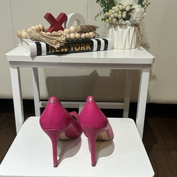 Sam Edelman Hazel Pink Peony Leather Pointed Pump 👠💋❤️ - Picture 8 of 12